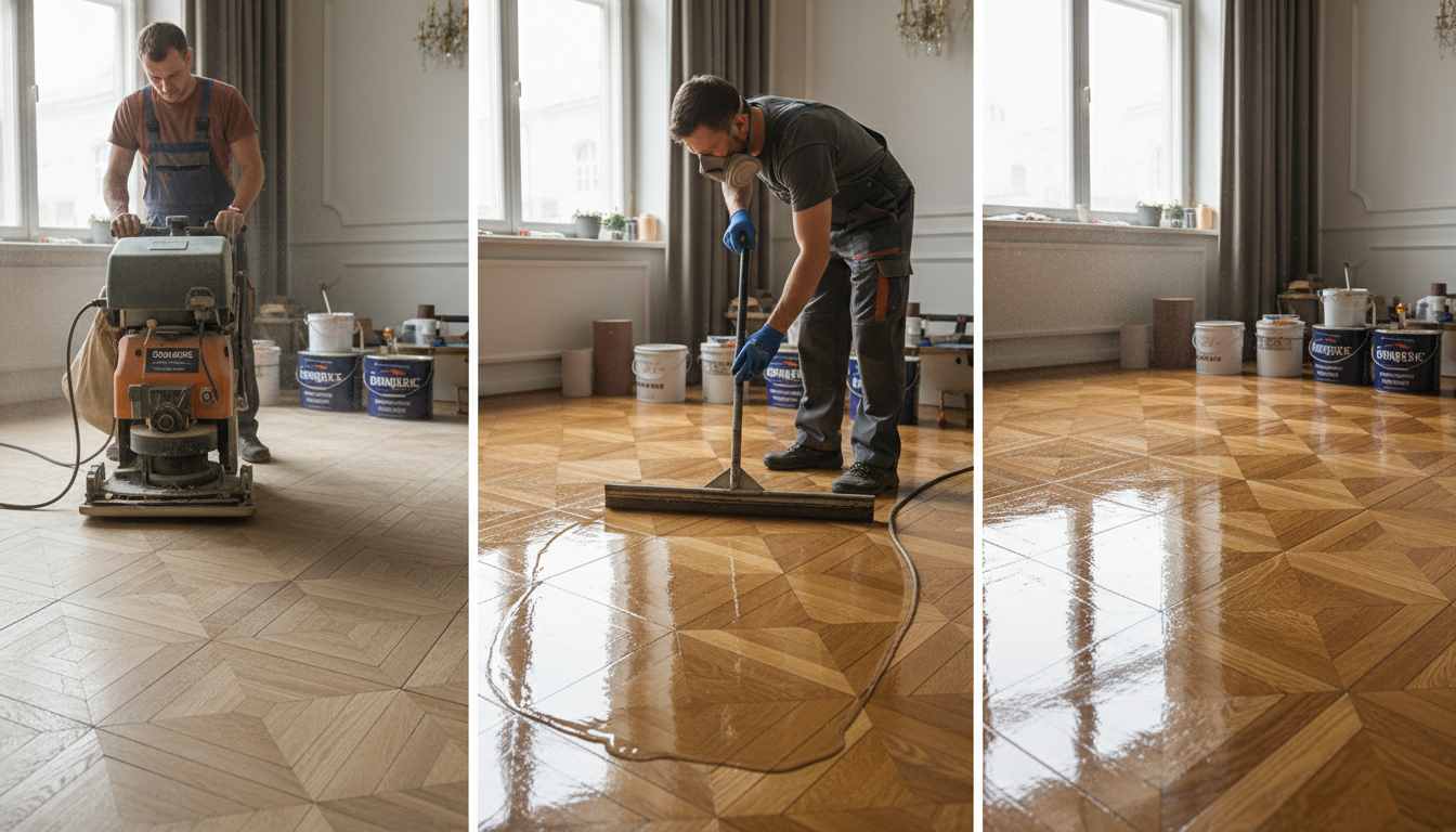 Циклевка и лакировка паркета